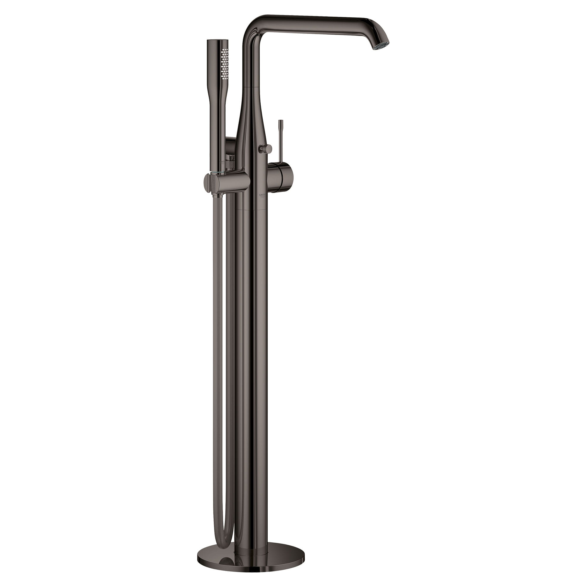 Single Handle Freestanding Tub Faucet with 175 GPM Hand Shower GROHE HARD GRAPHITE